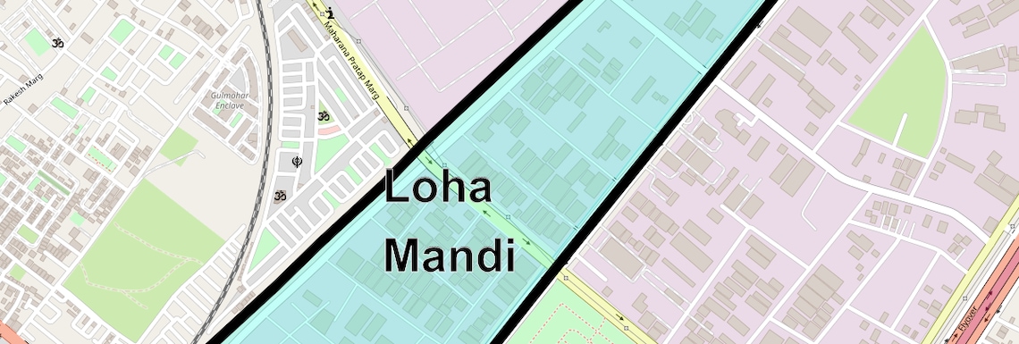 Location Map of Loha Mandi, Ghaziabad