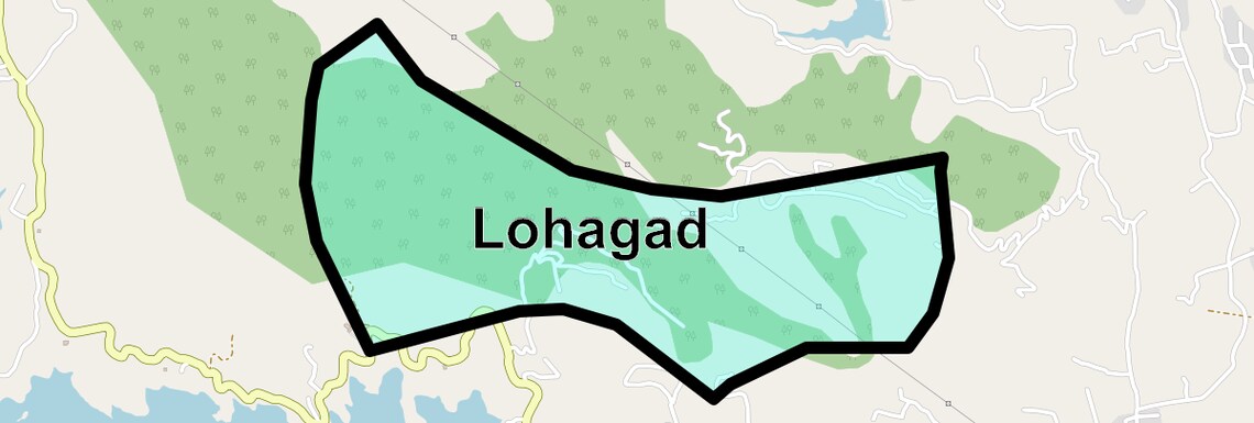 Location Map of Lohagad, Pune