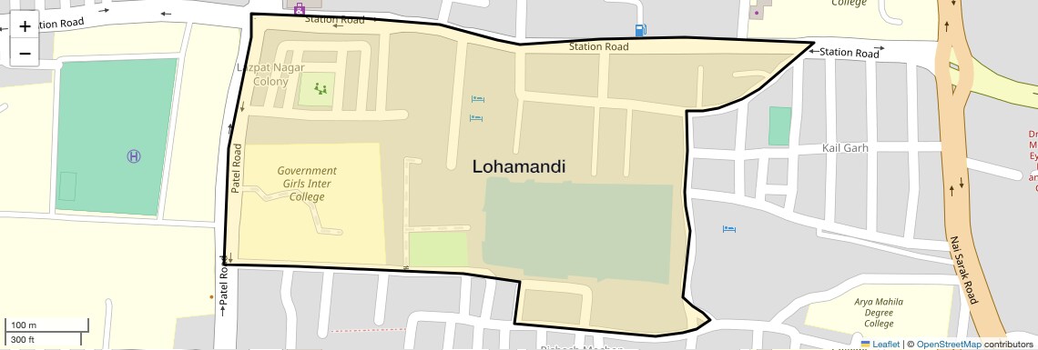 Location Map of Lohamandi, Varanasi