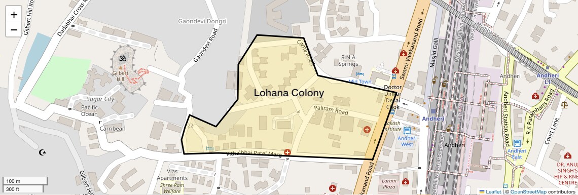 Location Map of Lohana Colony, Mumbai
