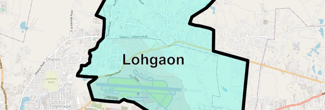 Location Map of Lohgaon, Pune