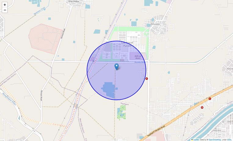 Location Map of Lok Nayak Puram
