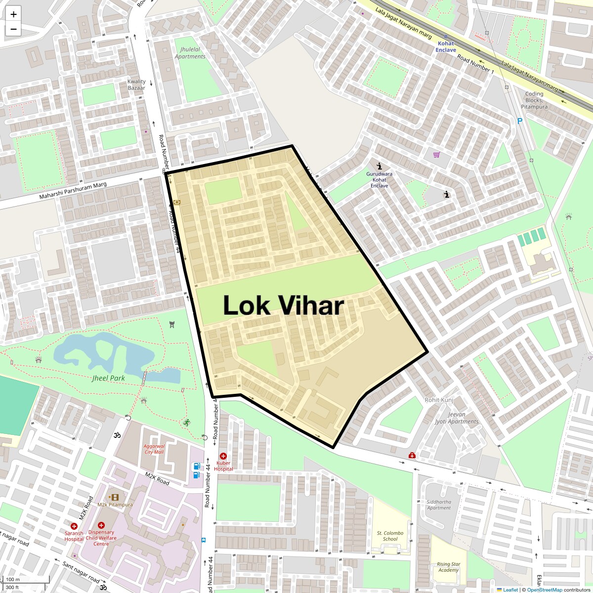 Check Time Travel of Lok Vihar, Delhi