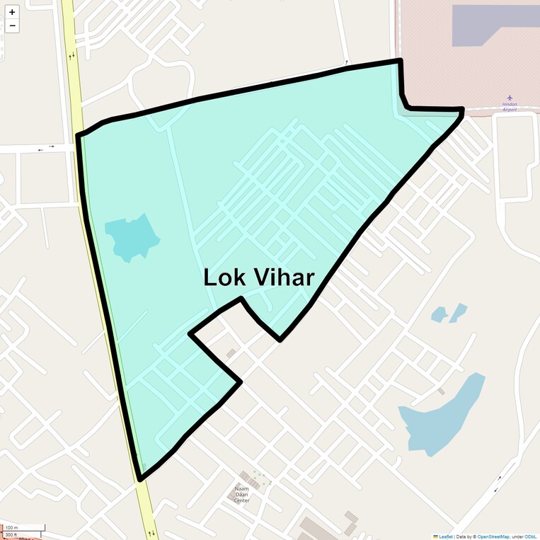 Location Map of Lok Vihar