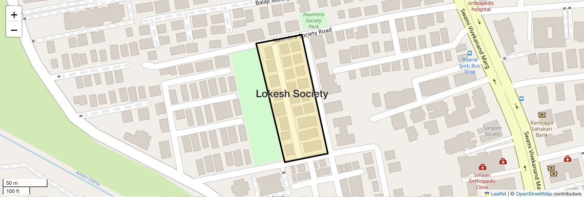 Location Map of Lokesh Society, Pune