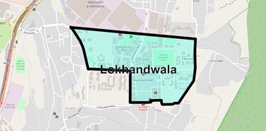 Location Map of Lokhandwala, Mumbai