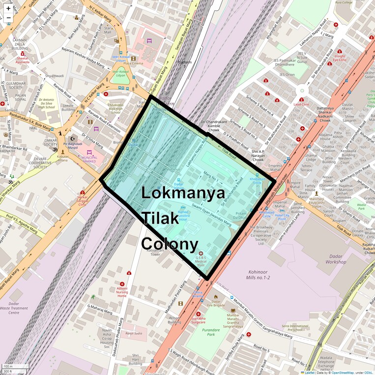 Location Map of Lokmanya Tilak Colony