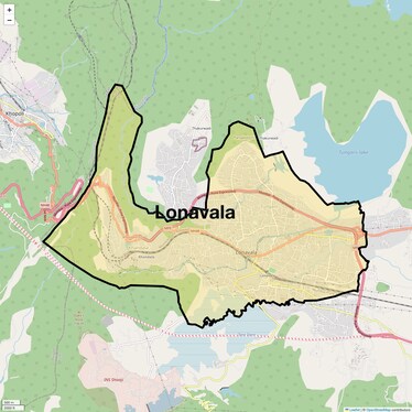 Location Map of Lonavala, Pune