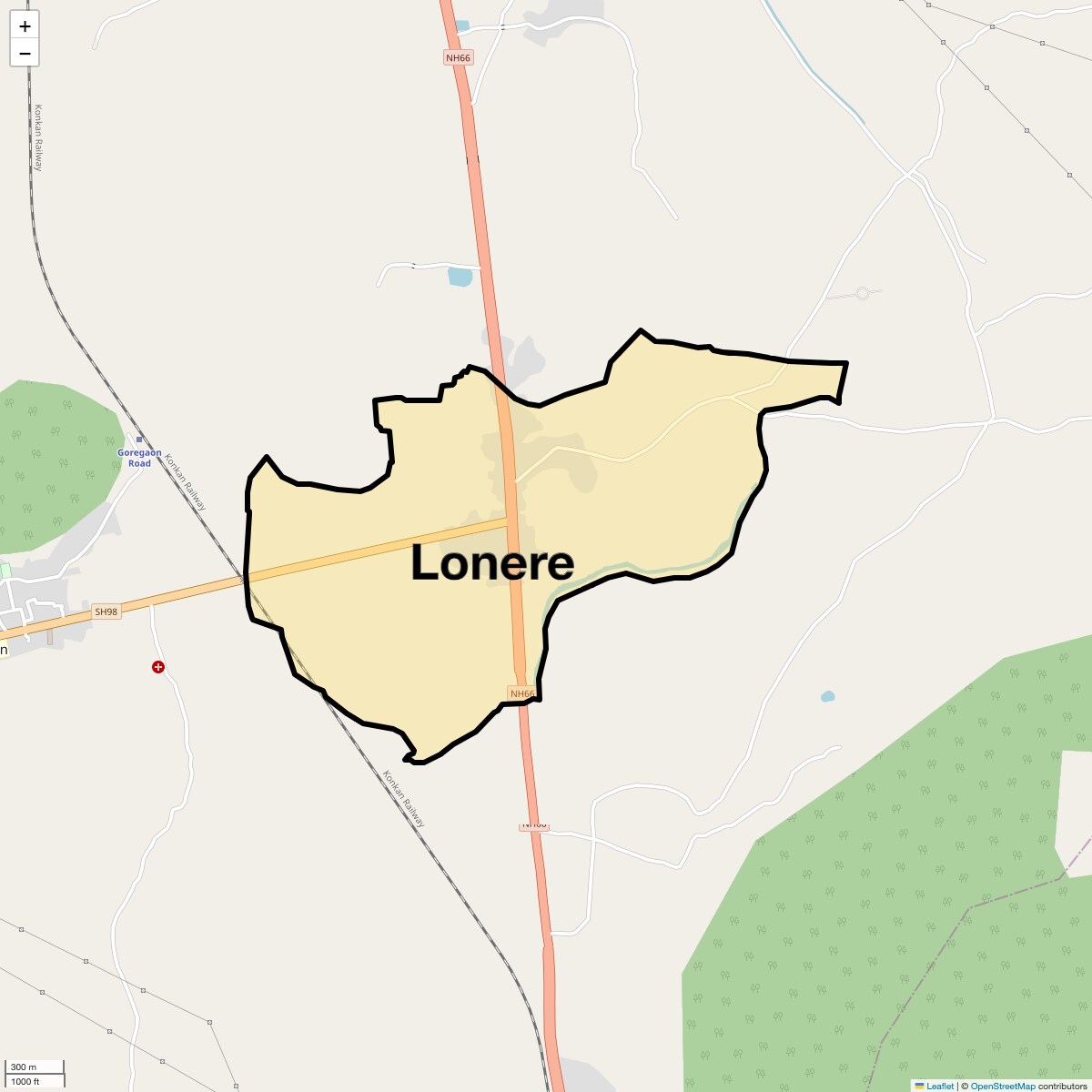 Lonere Map