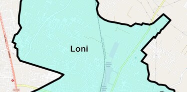 Location Map of Loni, Ghaziabad