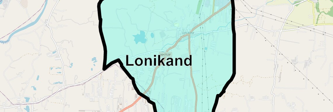 Location Map of Lonikand, Pune