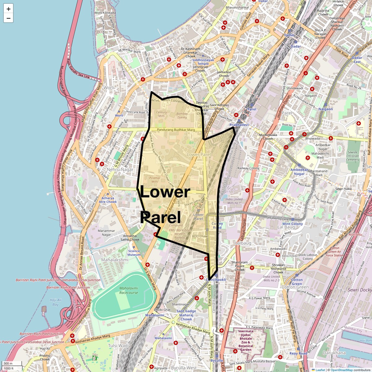 Check Time Travel of Lower Parel, Mumbai