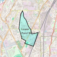 Lower Parel West Map