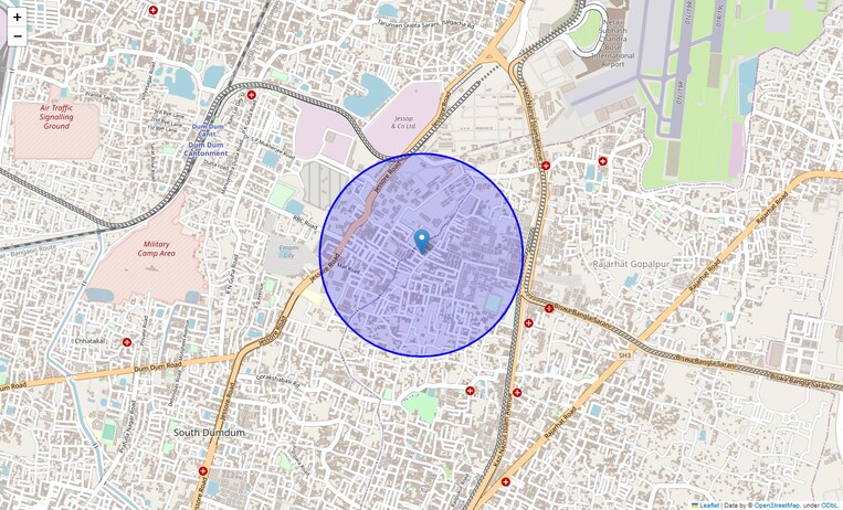 Location Map of Lr Sarani