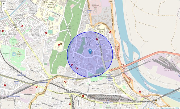 Location Map of Ludlow Castle