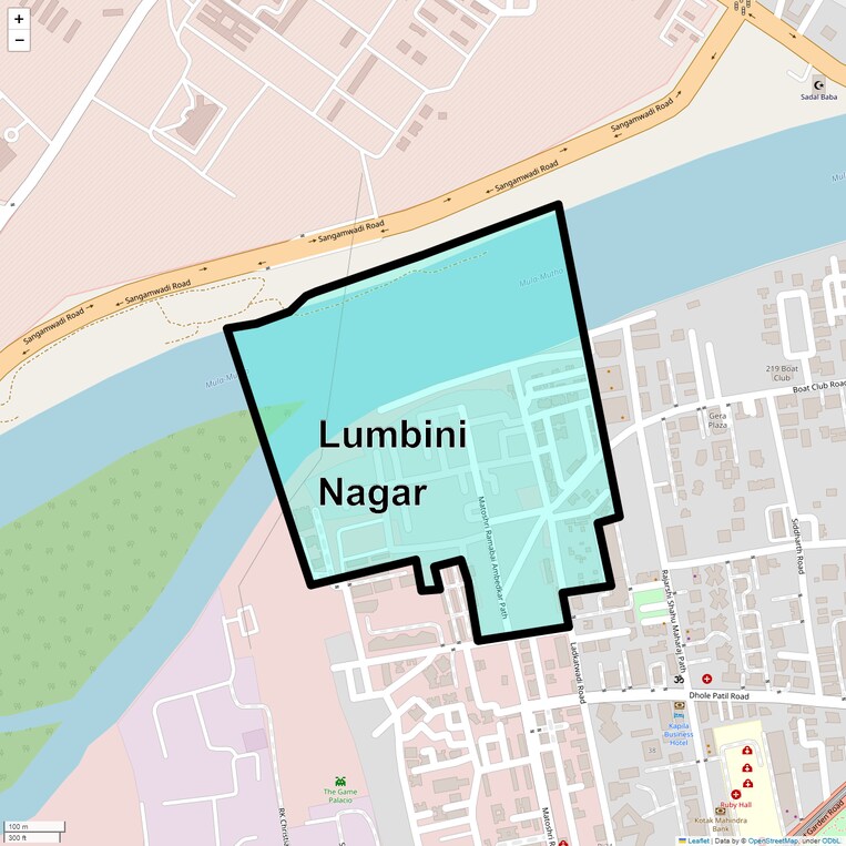 Location Map of Lumbini Nagar