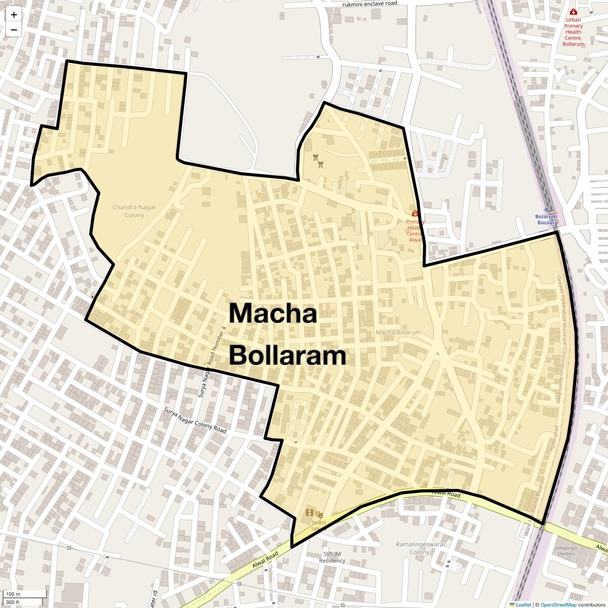 Check Time Travel of Macha Bollaram, Hyderabad