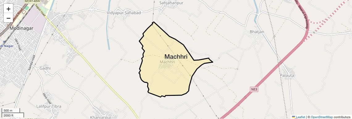 Location Map of Machhri, Ghaziabad