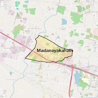 Madanayakahalli Map