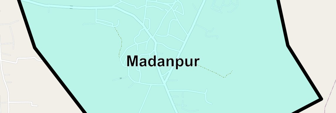Location Map of Madanpur, Bhubaneswar