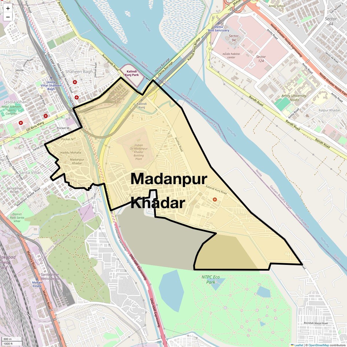 Check Time Travel of Madanpur Khadar, Delhi