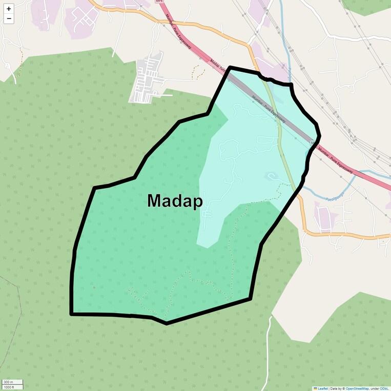 Location Map of Madap