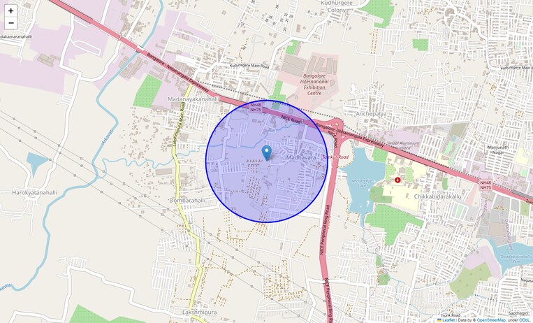 Location Map of Madavara