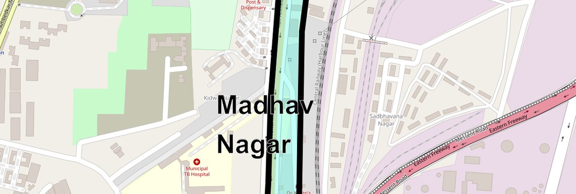 Location Map of Madhav Nagar, Mumbai