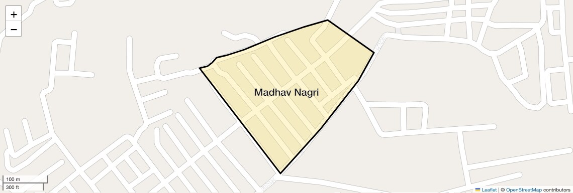 Location Map of Madhav Nagri, Nagpur