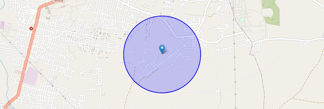 Location Map of Madhav Nagri, Nagpur