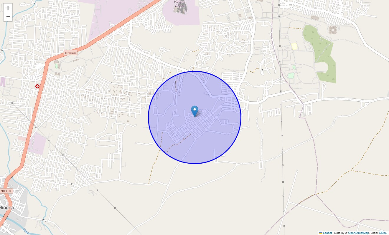 Location Map of Madhav Nagri, Nagpur