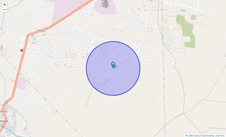 Location Map of Madhav Nagri