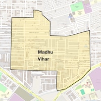 Madhu Vihar Map