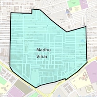 Madhu Vihar Map