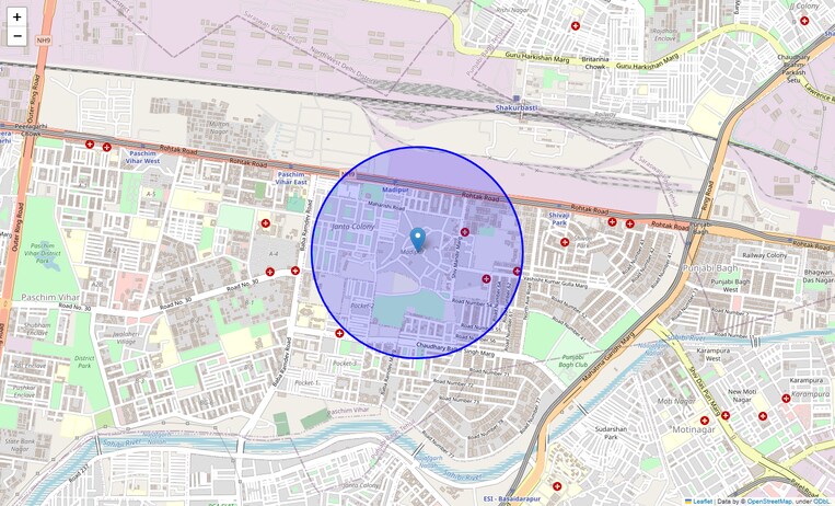 Location Map of Madipur