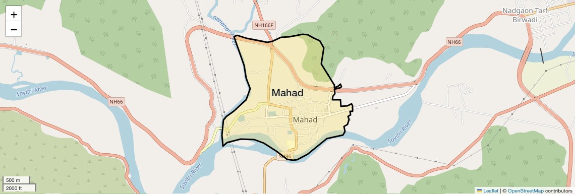 Location Map of Mahad, Navi Mumbai