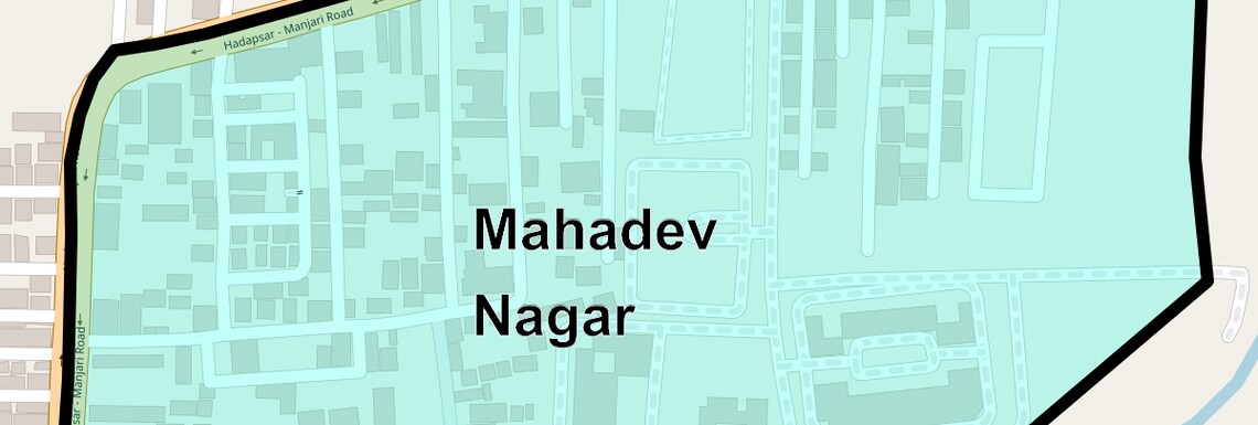 Location Map of Mahadev Nagar, Pune