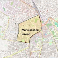 Mahalakshmi Layout Map
