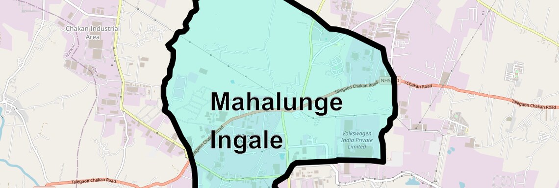 Location Map of Mahalunge Ingale, Pune