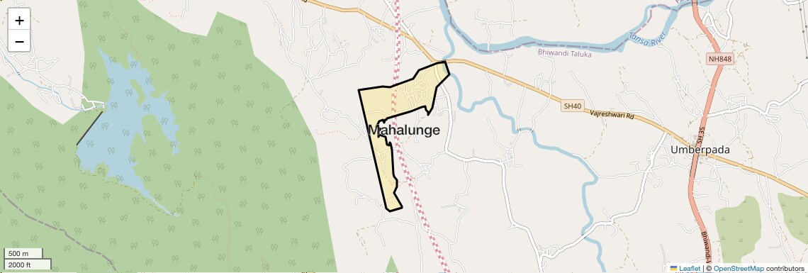 Location Map of Mahalunge, Thane