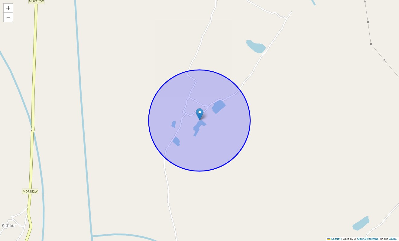 Location Map of Mahalwala, Meerut