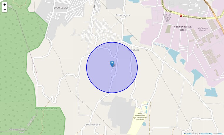 Location Map of Mahanthalingapura