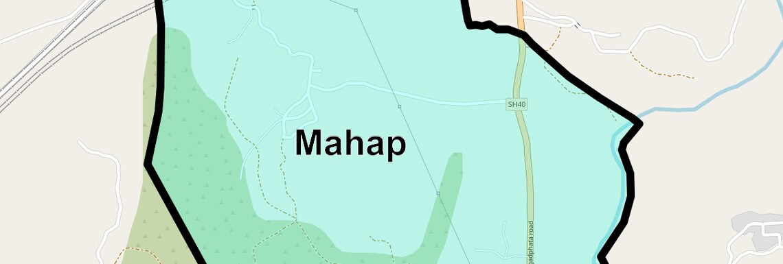 Location Map of Mahap, Thane