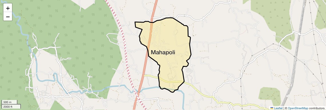 Location Map of Mahapoli, Thane
