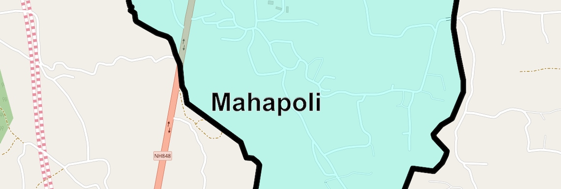 Location Map of Mahapoli, Thane