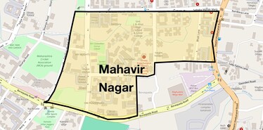 Location Map of Mahavir Nagar, Mumbai