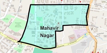 Location Map of Mahavir Nagar, Mumbai