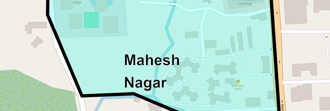 Location Map of Mahesh Nagar, Mumbai
