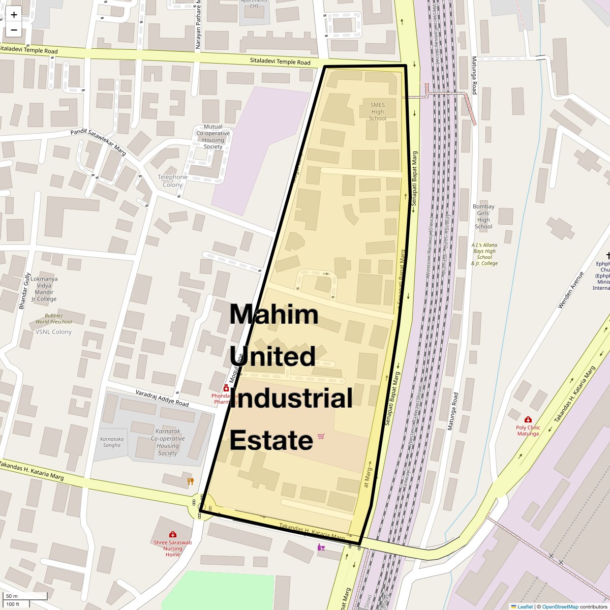 Check Time Travel of Mahim United Industrial Estate, Mumbai