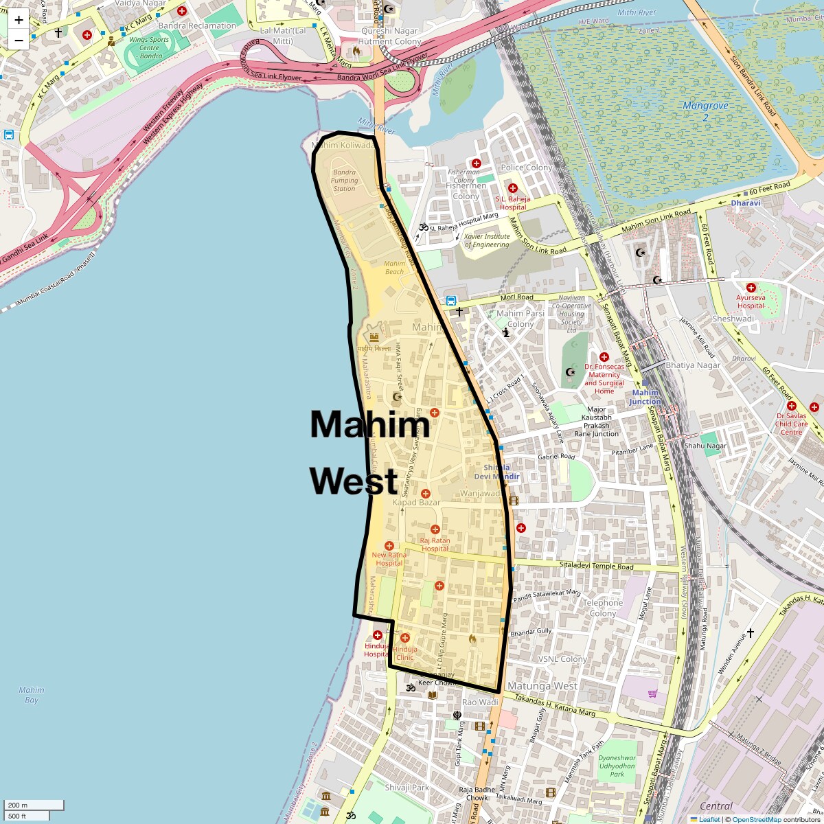 Check Time Travel of Mahim West, Mumbai